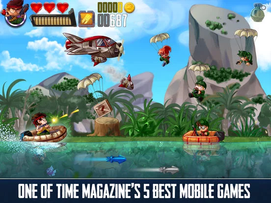 Изображение игры: RAMBOAT - Game of Shoot and Dash, Run and Jump !