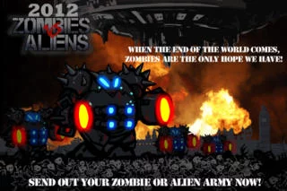 Изображение игры: 2012 Zombies vs Aliens