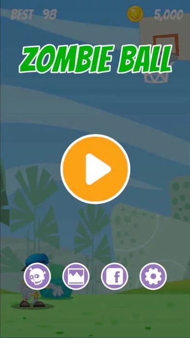 Изображение игры: Zombie Ball.