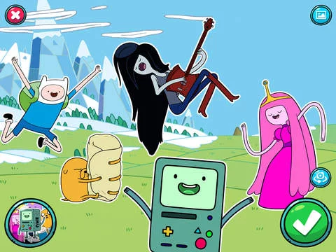 Изображение игры: BMO Snaps - Adventure Time Photo Game