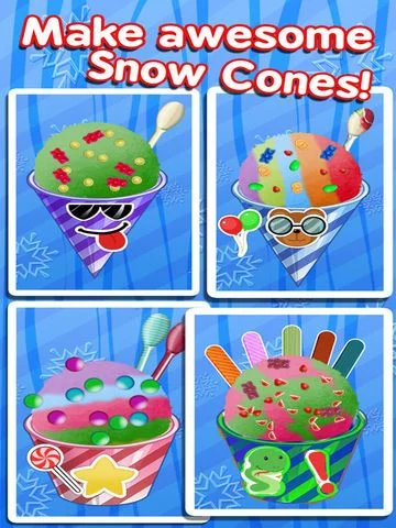 Изображение игры: Awesome Snow Cone Frozen Ice Food Dessert Maker