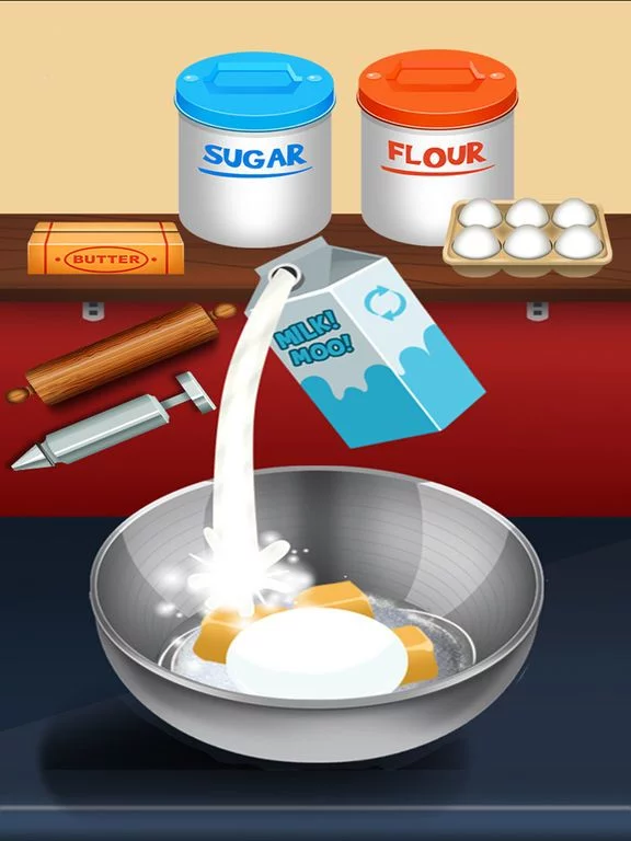 Изображение игры: Awesome Donut Ice Cream Cake Breakfast Shop Maker