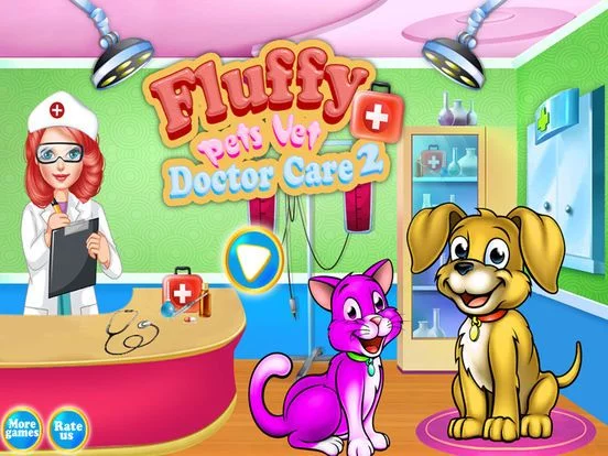 Изображение игры: Fluffy Pets Vet Doctor Care 2