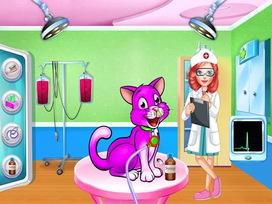 Изображение игры: Fluffy Pets Vet Doctor Care 2