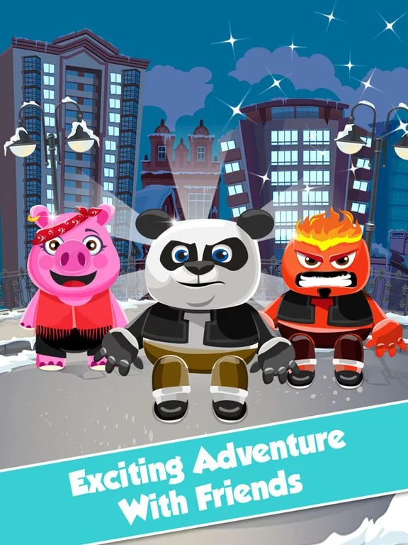 Изображение игры: Panda & Friends Adventure 2.0