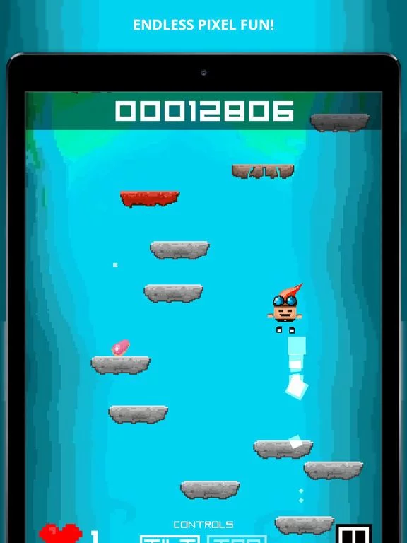 Изображение игры: Pixel Jump - Endless Gun Jumper Game