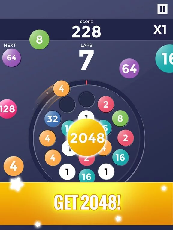 Изображение игры: 2048 Roller