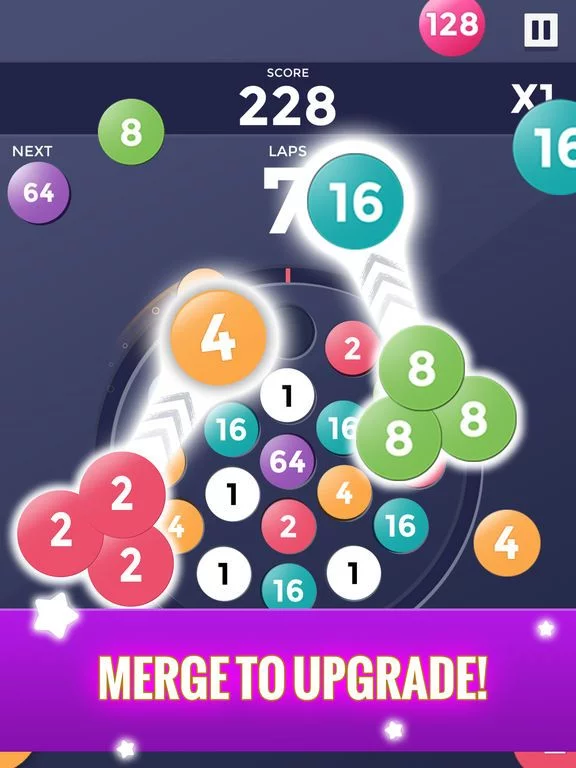 Изображение игры: 2048 Roller
