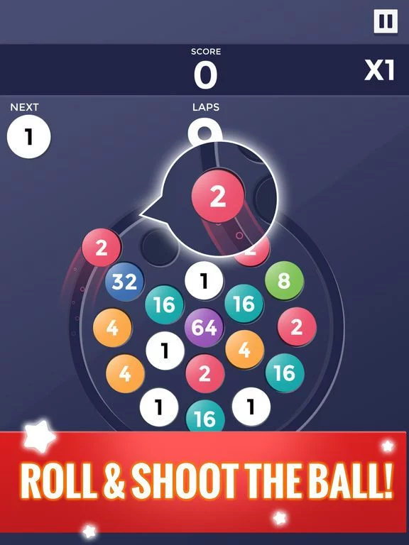 Изображение игры: 2048 Roller