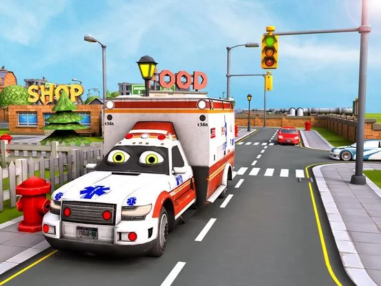 Изображение игры: Kids Ambulance Driving Simulator