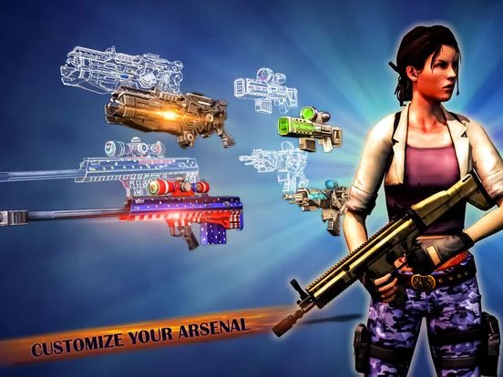 Изображение игры: Girl Commander Shooter games