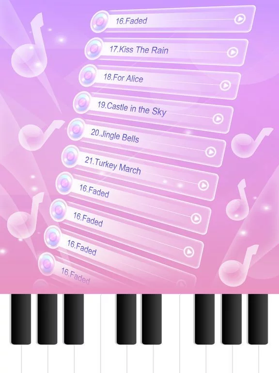 Изображение игры: Piano White Little - Mini Game