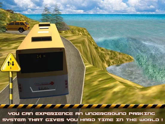 Изображение игры: Tourister Bus driver 3D Parking: hill city