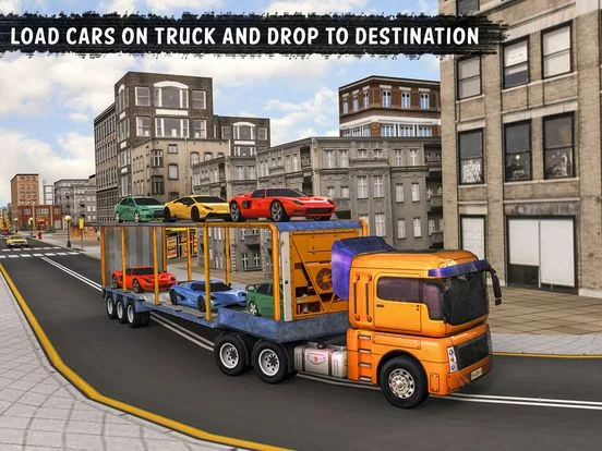 Изображение игры: Car Transporter Big Truck Game