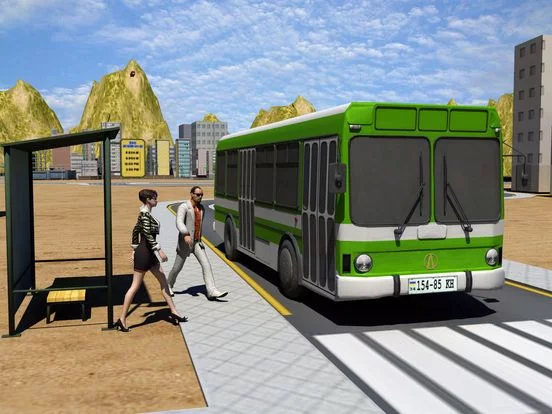 Изображение игры: City Bus New york Driving Simulator