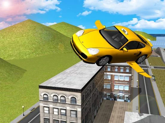Изображение игры: Taxi Car Flying Simulator