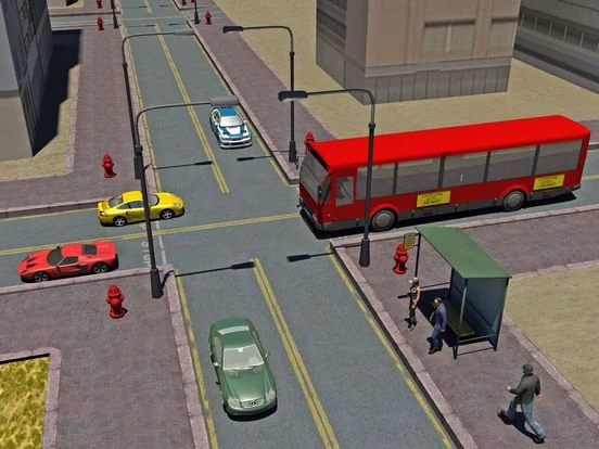 Изображение игры: City Bus New york Driving Simulator