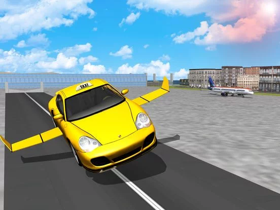 Изображение игры: Taxi Car Flying Simulator