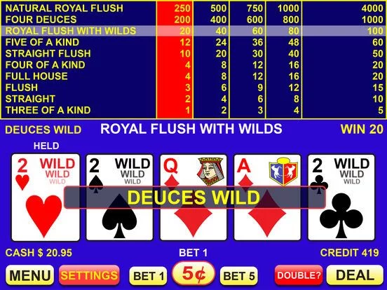 Изображение игры: Video Poker - FREE Las Vegas Casino Video Poker Suite Classic Deluxe Games