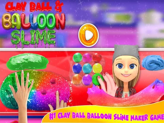 Изображение игры: Clay Ball & Balloon Slime Game
