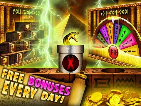 Изображение игры: Slots Golden Tomb Casino - FREE Vegas Slot Machine Games worthy of a Pharaoh!