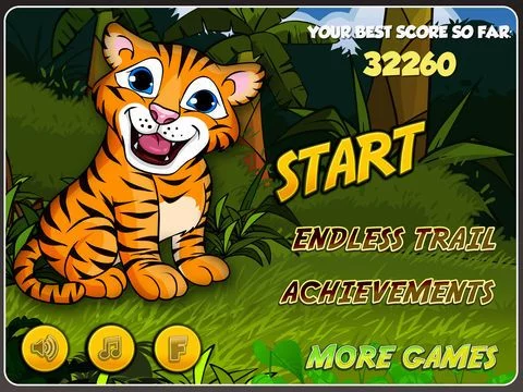 Изображение игры: Baby Tiger Tigs - Little Jungle Zoo Pet Cub Tap and Bounce Story Pro
