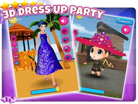 Изображение игры: A 3D Dancing Fashion Dress Up - Princess Disco Party Free Game for Girls