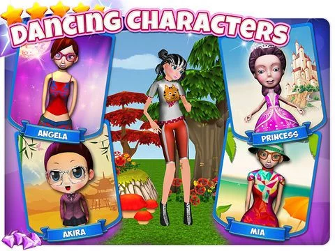 Изображение игры: A 3D Dancing Fashion Dress Up - Princess Disco Party Free Game for Girls