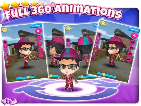 Изображение игры: A 3D Dancing Fashion Dress Up - Princess Disco Party Free Game for Girls