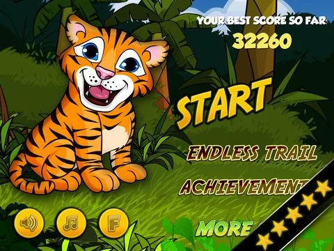 Изображение игры: Baby Bengal Tiger Cub’s Fun Run in the Forest for Cool Kids and Youngsters