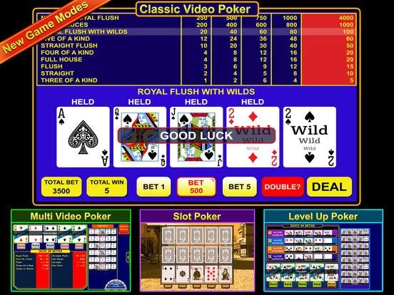 Изображение игры: Video Poker - FREE Multihand Casino Free Video Poker Deluxe Games