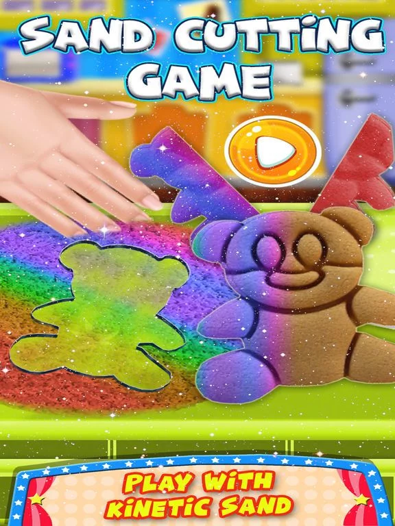 Изображение игры: Satisfying Sand Slime Cutting