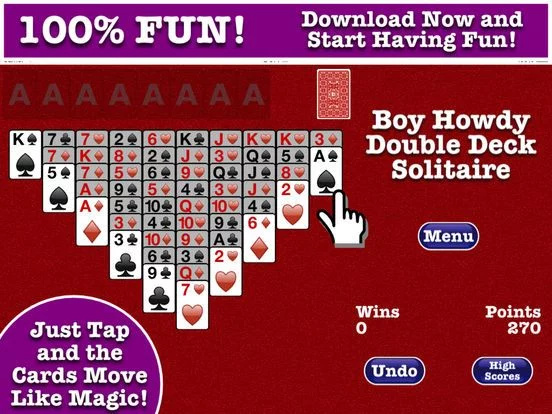 Изображение игры: Double Deck Solitaire - Relaxing Patience Klondike