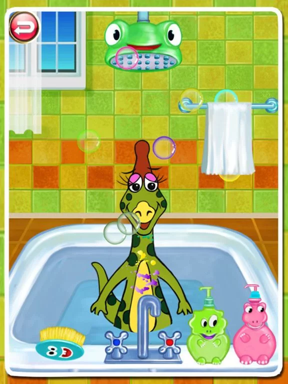 Изображение игры: Dino Bath & Dress Up -FREE games for girls & boys