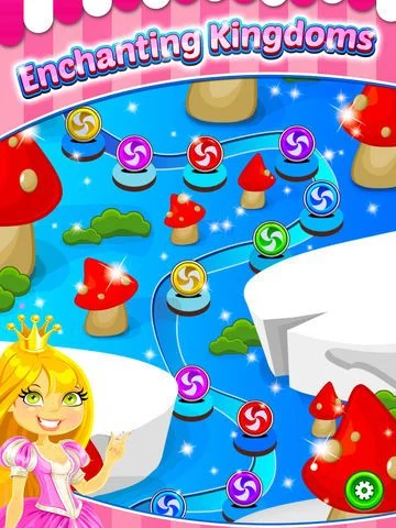 Изображение игры: Little Pink Princess Candy Quest - Bubble Shooter Game