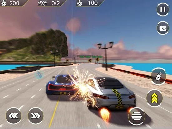 Изображение игры: Mega Ramp Stunt Car Racing 18