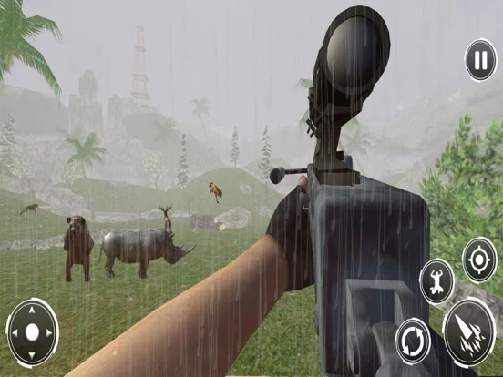 Изображение игры: Animal Jungle Sniper Hunting