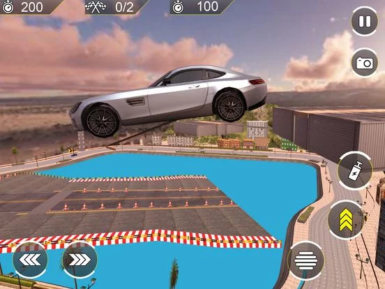 Изображение игры: Mega Ramp Stunt Car Racing 18