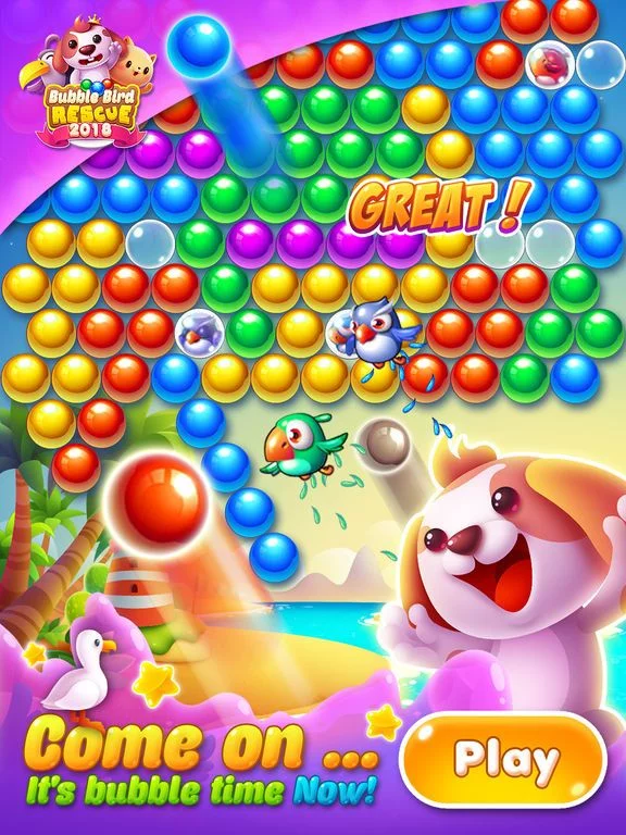 Изображение игры: Bubble Bird 2018