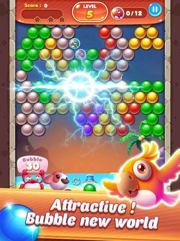 Изображение игры: Bubble Bird 2018
