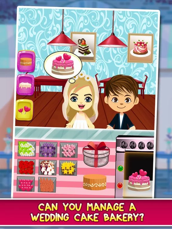 Изображение игры: Wedding Cake Food Maker Salon - Fun School Lunch Candy Dessert Making Games for Kids!