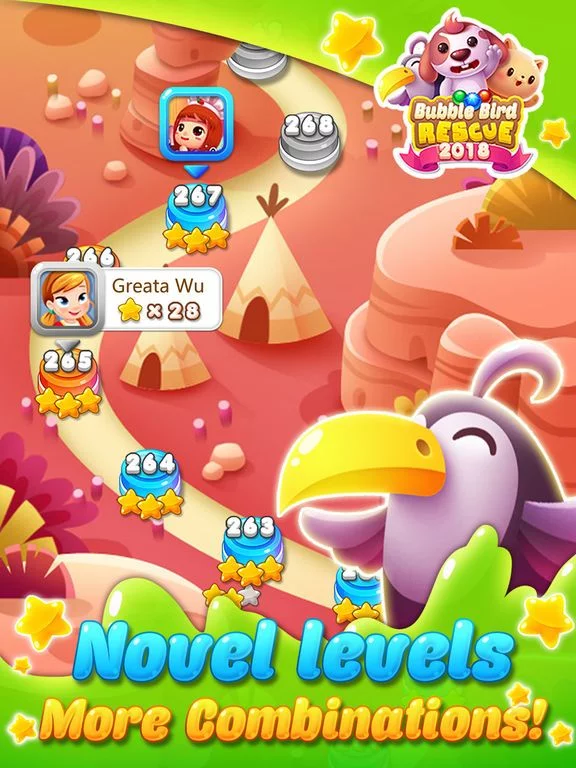Изображение игры: Bubble Bird 2018