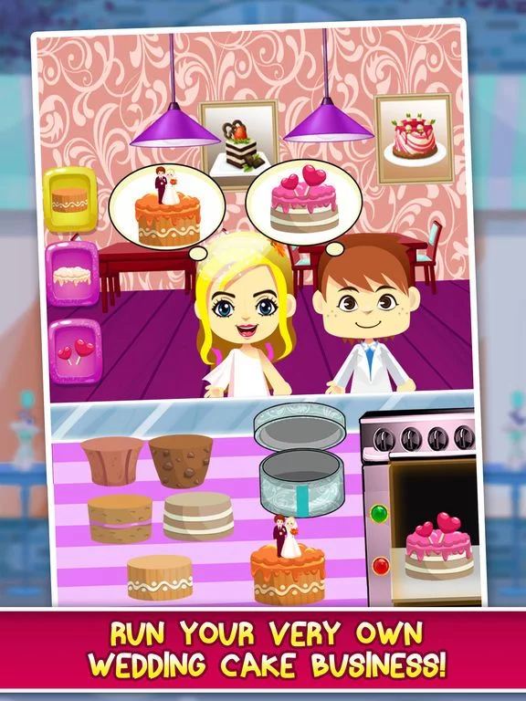 Изображение игры: Wedding Cake Food Maker Salon - Fun School Lunch Candy Dessert Making Games for Kids!
