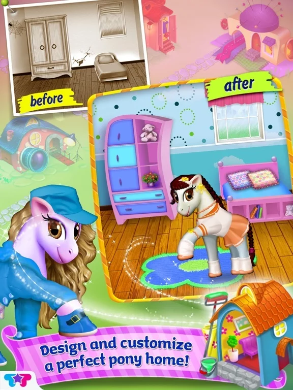 Изображение игры: Pony Care Rainbow Resort - Enchanted Fashion Salon