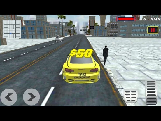 Изображение игры: Furious Taxi City Driver
