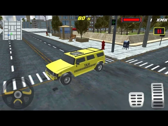Изображение игры: Furious Taxi City Driver