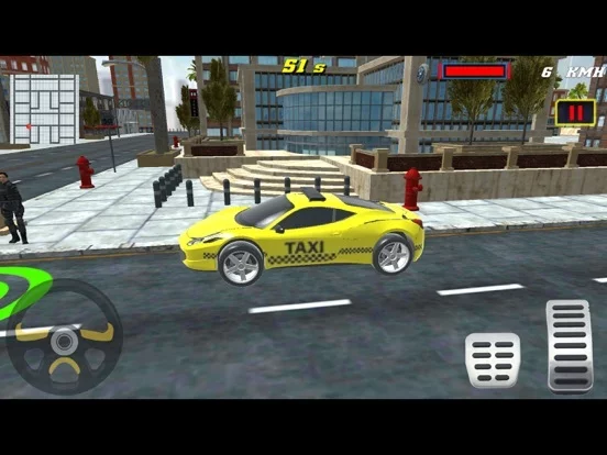 Изображение игры: Furious Taxi City Driver