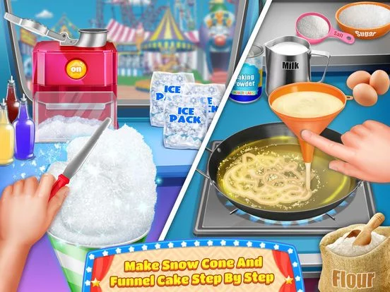 Изображение игры: Carnival Fair Food Maker - Kids Food Cooking Games