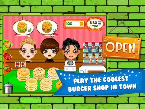 Изображение игры: Burger Cooking Restaurant Maker Jam - the mama king food shop in a jolly diner story dash game!