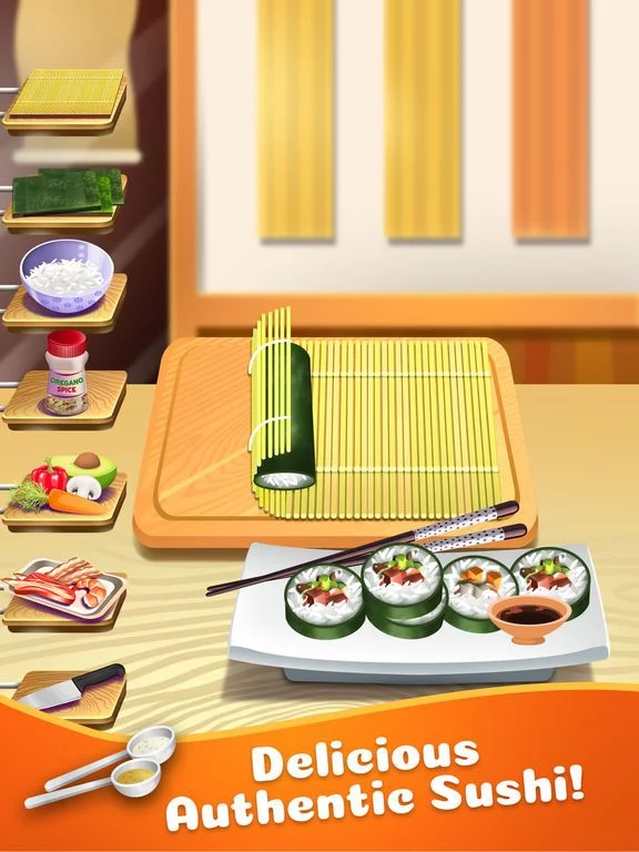 Изображение игры: Sushi Food Maker Cooking Kids Games (Girls & Boys)